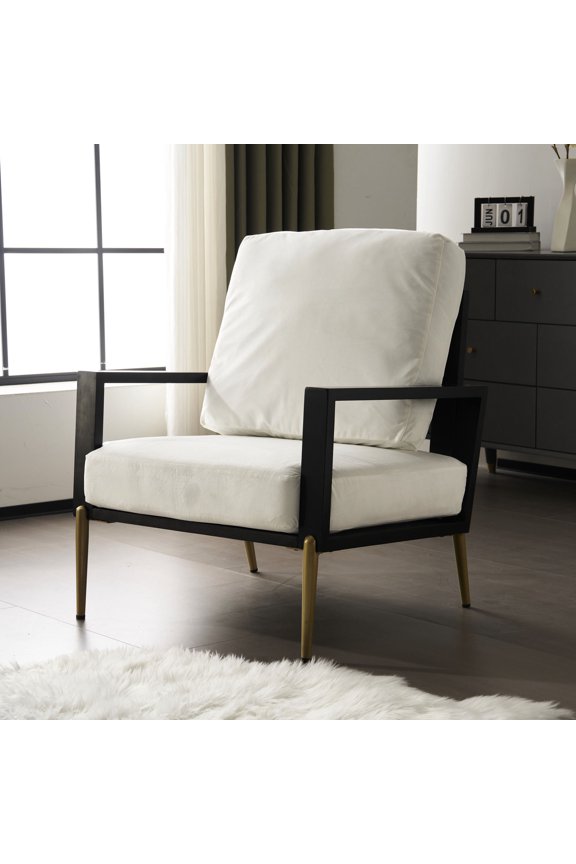 Wide Armrest Support / Lounge and Relax / Comfortable Low-Back Armchair