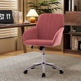 thumbnail image 1 of Wide Backrest & Cushion Gold Base Enhanced Stability Velvet Office Chair Home/Office Furniture, 1 of 9