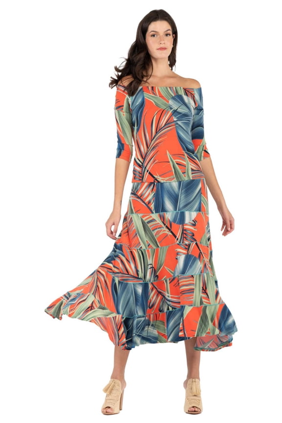 Wide Bateau 3/4 Sleeve Top