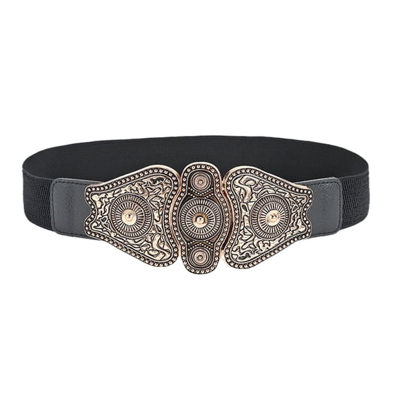 Wide Belts For Women Stretch Vintage Dress Decorative Belt Woman Elastic Belt Simple Waist Bohemian Elastic Ladies Coat