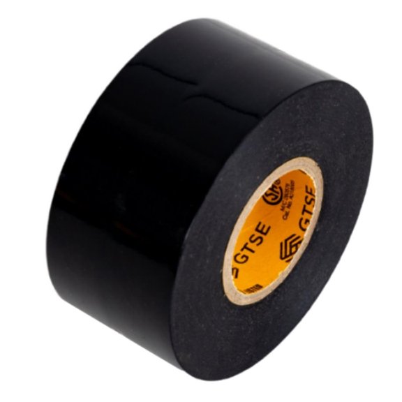 Wide Black Electrical Tape  Waterproof, Industrial Grade Vinyl Roll, 2 in x 66ft Strong Self-Adhesive PVC Electric Tape for Wire Insulation, 7 Mil Thick, 600V  UL/CSA Lted