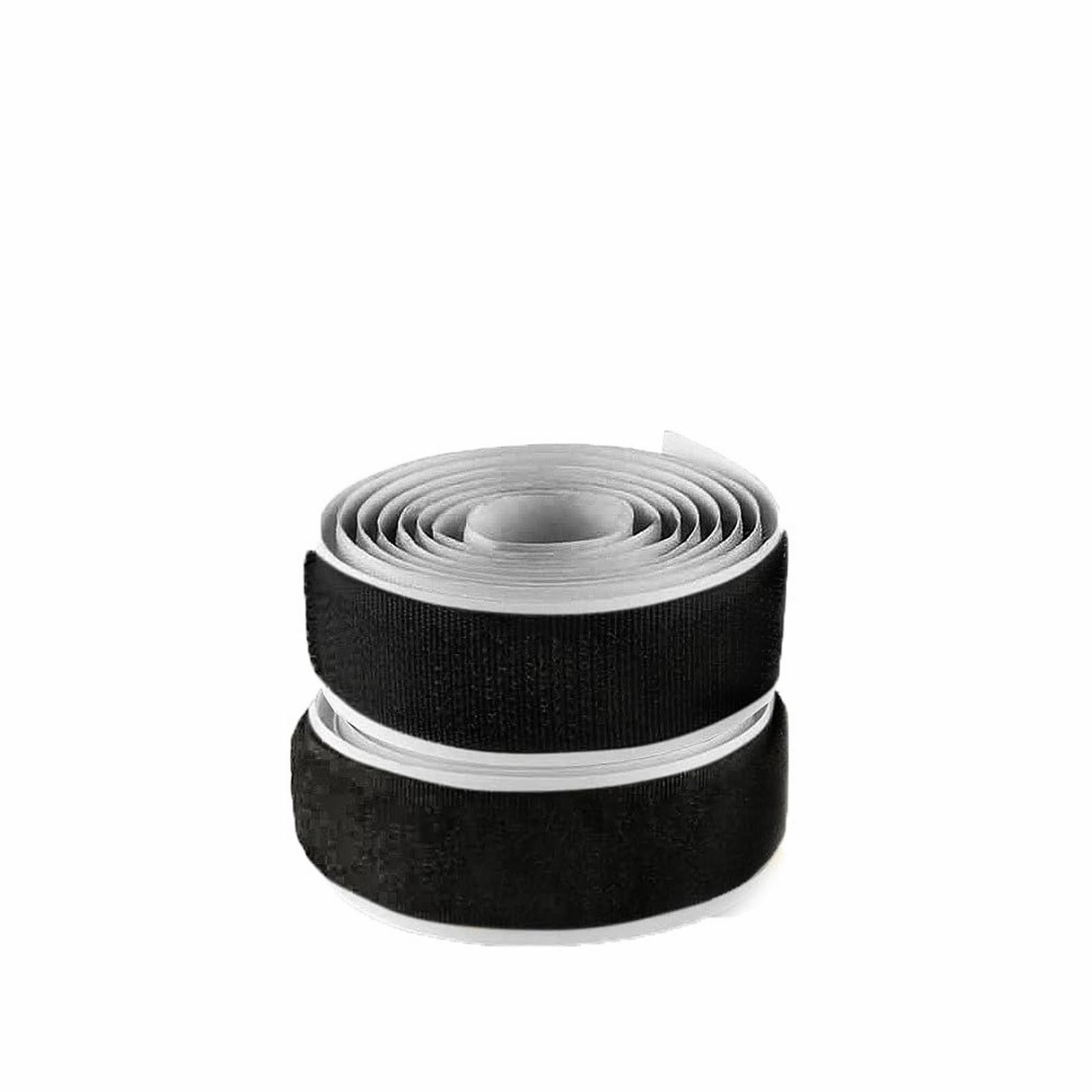 Wide Black Hook And Loop Adhesive Tape 1 Yd Length Self Sticky Hook