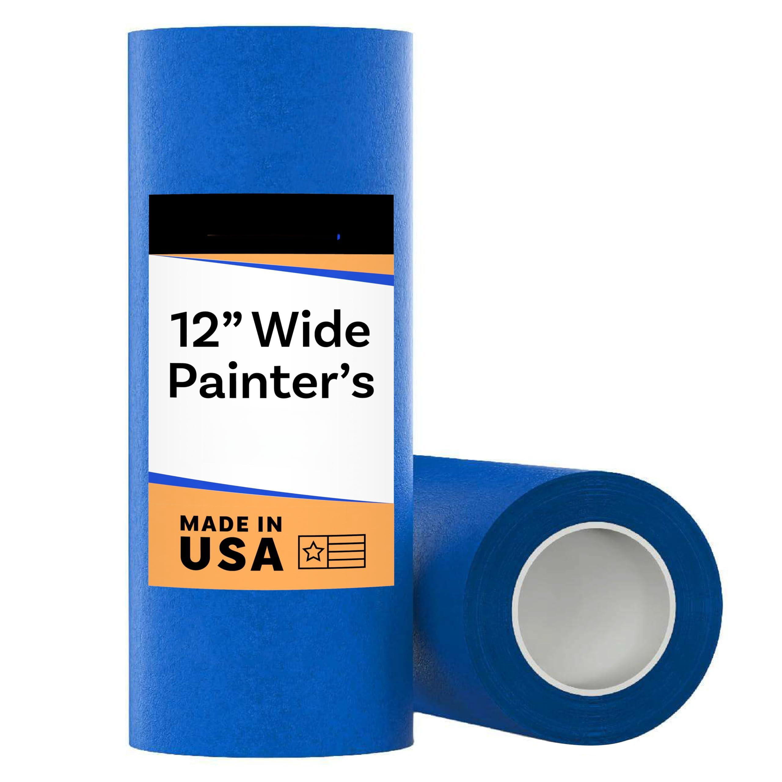 Wide Blue Painters Tape  12 Inch X 60 Yds Made In Great Masking For 3d Printing And Removes Cleanly 21 Days