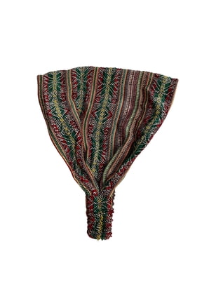 Wide Boho Headband | White Rasta