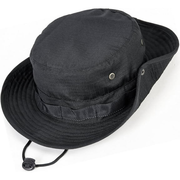 Wide Brim Boonie Hat, Men & Women Top Camo Bucket Hats for Hunting,Fishing,Beach