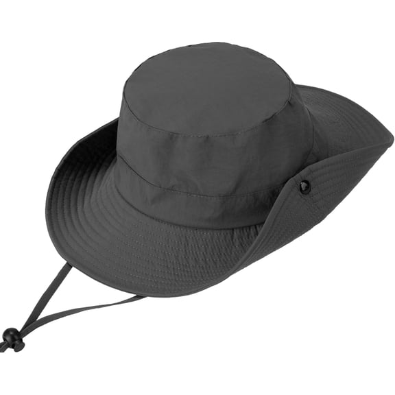 Wide Brim Boonie Hat, Men & Women Top Camo Bucket Hats for Safari Military Beach