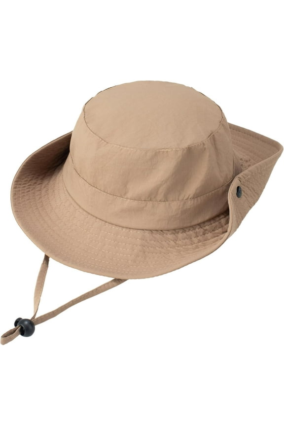 Wide Brim Boonie Hat, Men & Women Top Camo Bucket Hats for Safari Military Beach