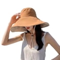 thumbnail image 1 of Wide Brim Bucket Hat for Women UPF 50+ UV Sun Protection Sun Hat Summer Beach Fisherman Cap for Hiking Fishing Camping, 1 of 8