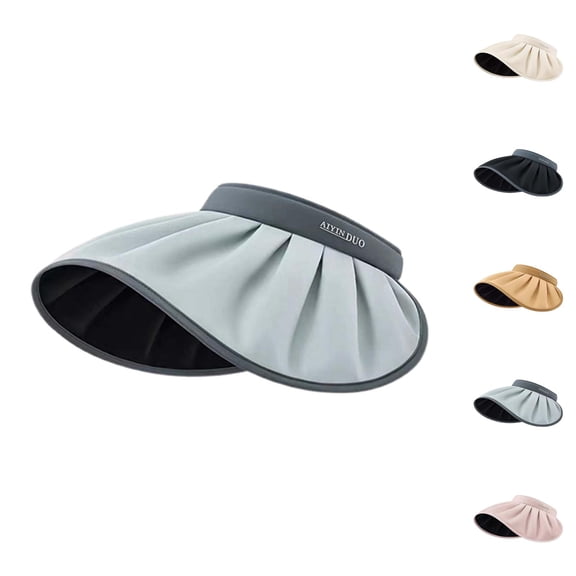 Wide Brim Empty Top Straw Sun Hat for Women – Breathable UPF Shade Hat, Foldable Beach Hat with UV Protection for Travel, Pool and Outdoor Adventures