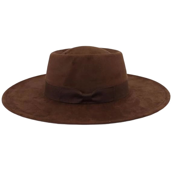 Wide Brim Fedora Hat for Everyday Casual Wear | Sun Beach Outdoor Travel Accessory, Coffee