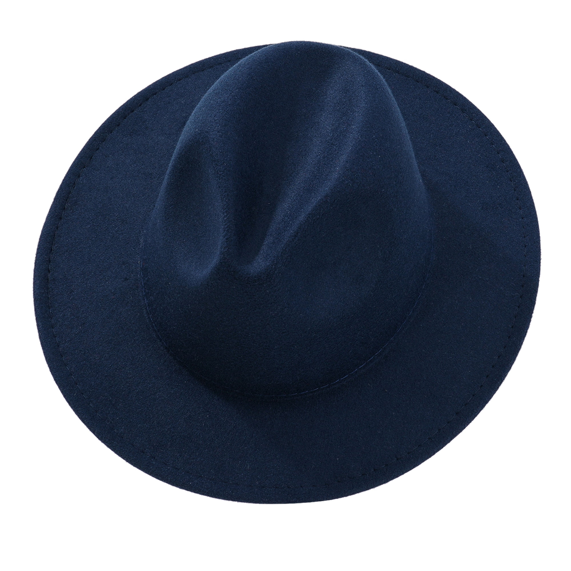 Navy Blue Fedora Hats Blue Wide Brim Hat Wide Brim Fedora Hats For