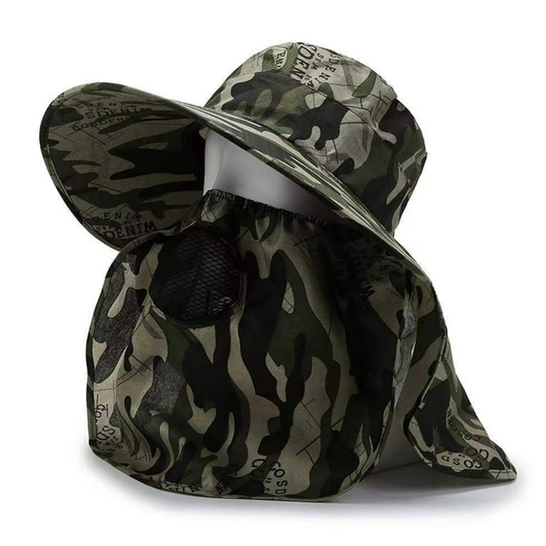 2pcs Sun Hat for Men Camouflage Hats for Men Fishing Hat Sun Blocking Hats  for Men Cotton Hat Men Hat Beach Hats for Men Sun Visor Hats for Men