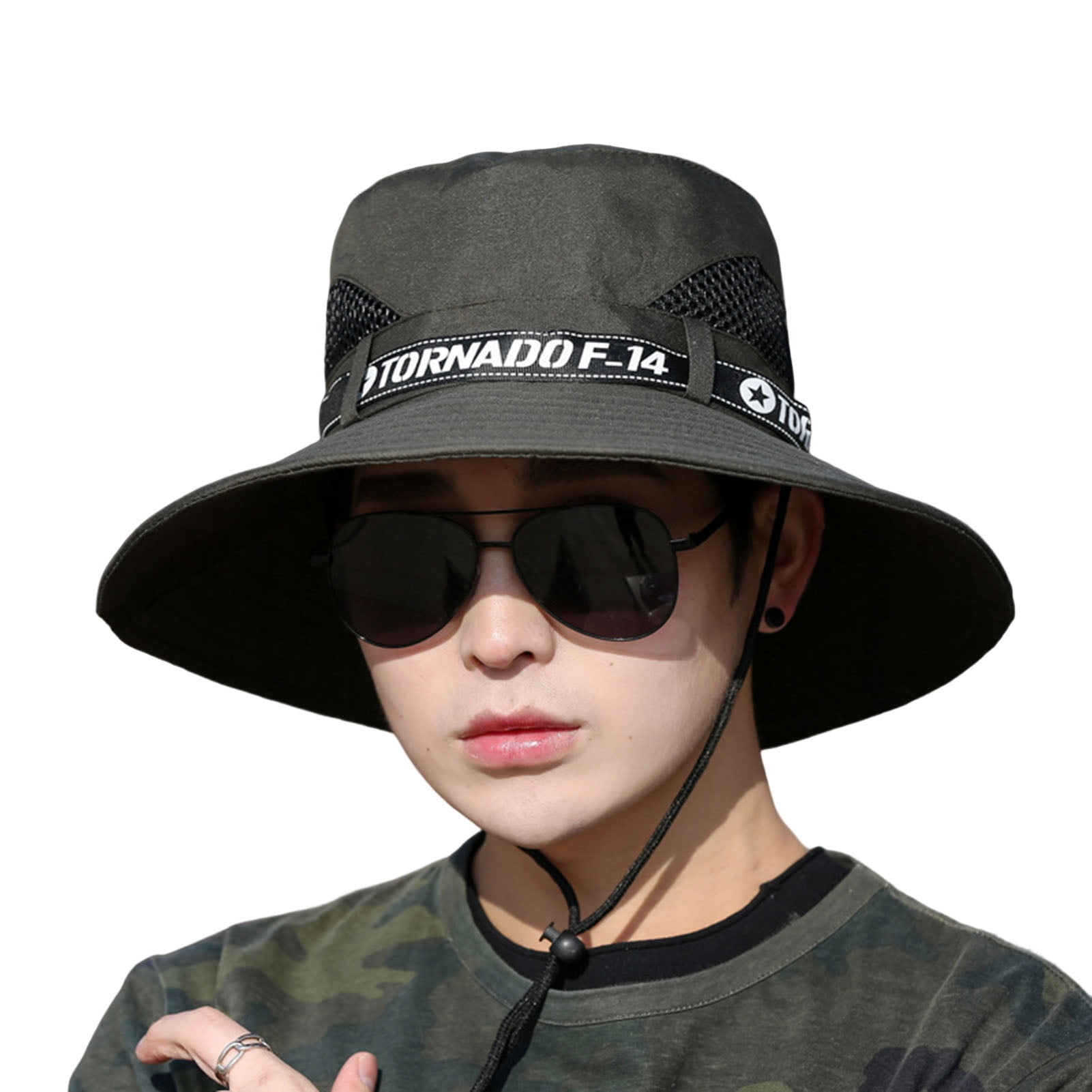 Flat brim fishing hats deals