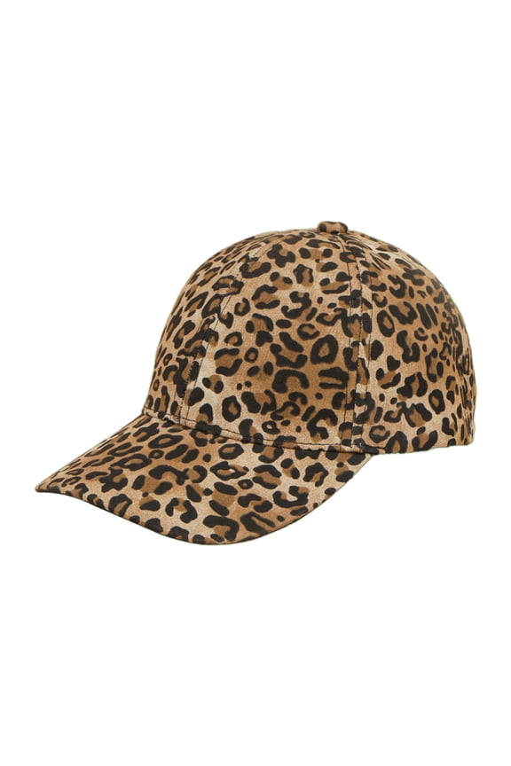 Wide Brim Hat in Kpop Style Caps UV Prevention Dad Cap Sweat Wicking Hot Summer Cooling Hat with Printed Leopard