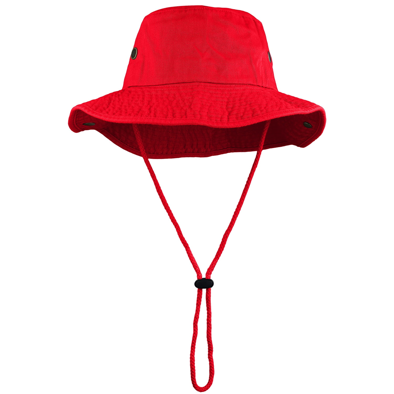 Wide Brim Hiking Fishing Safari Boonie Bucket Hats 100% Cotton
