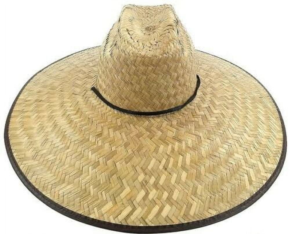 Wide Brim NATURAL Bamboo Straw Summer HAT Sombrero