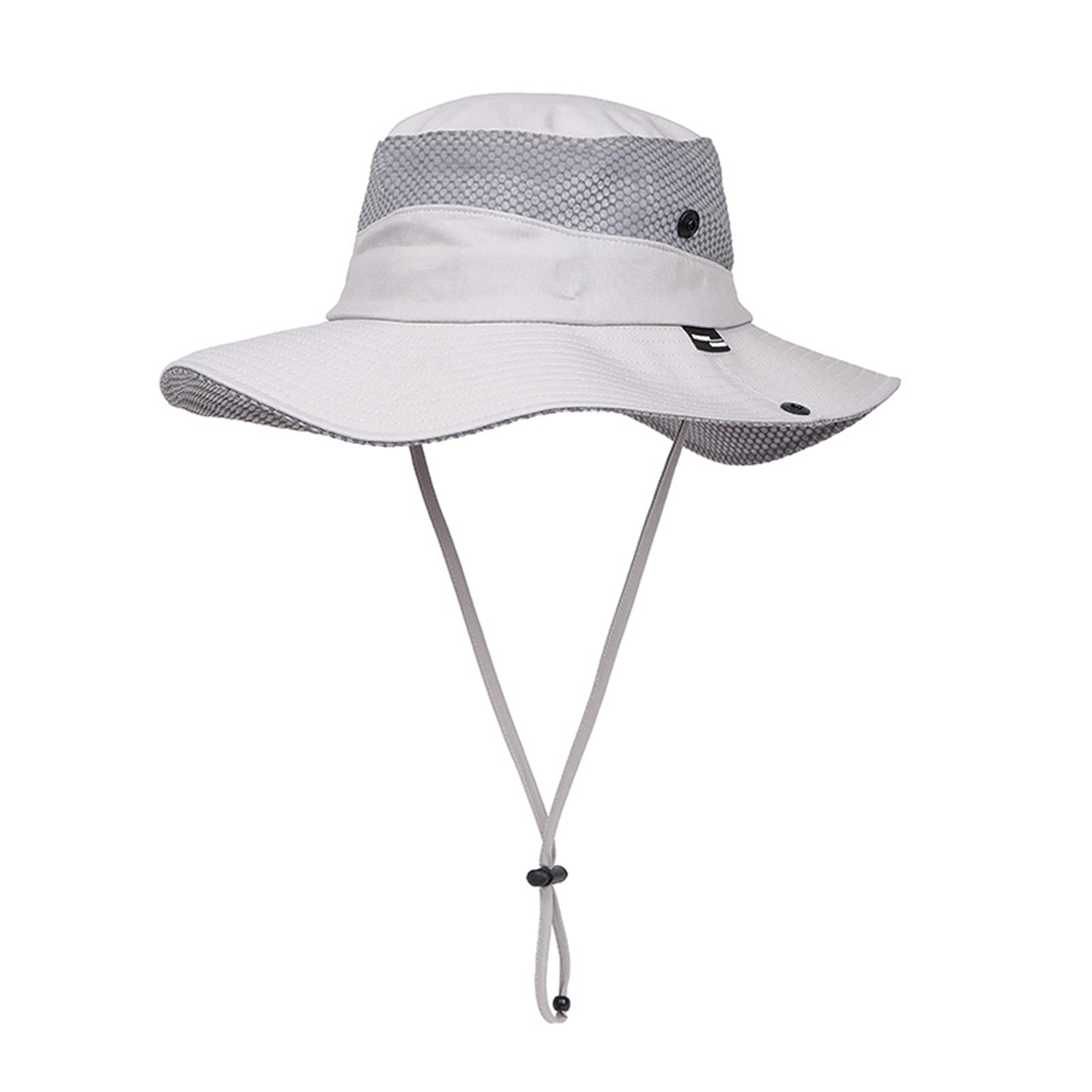 Wide Brim Outdoor Hat Vent Hole with Strap Anti-UV Sun Protection Sunshade  Fishing Hat for Unisex 