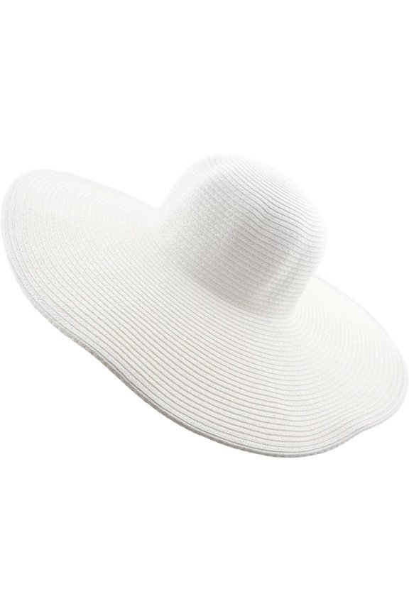Wide Brim Roll-up Big Beautiful Solid Color Floppy Hat