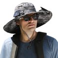 thumbnail image 1 of Wide Brim Solar Fan Hat with 2 Solar Fan, Fan Built in Hat with Fans Solar Power, Solar Powered Fan Hat for Outdoor Fishing Travel, USB Rechargeable Fan Hat, 2 Charging Mode Outdoor Summer Sun Hat, 1 of 3