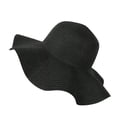 thumbnail image 1 of Wide Brim Straw Beach Hat for Women UPF 50+ UV Protection Foldable Sun Hat for Summer Seaside Vacation Outdoor Gardening Travel, 1 of 3