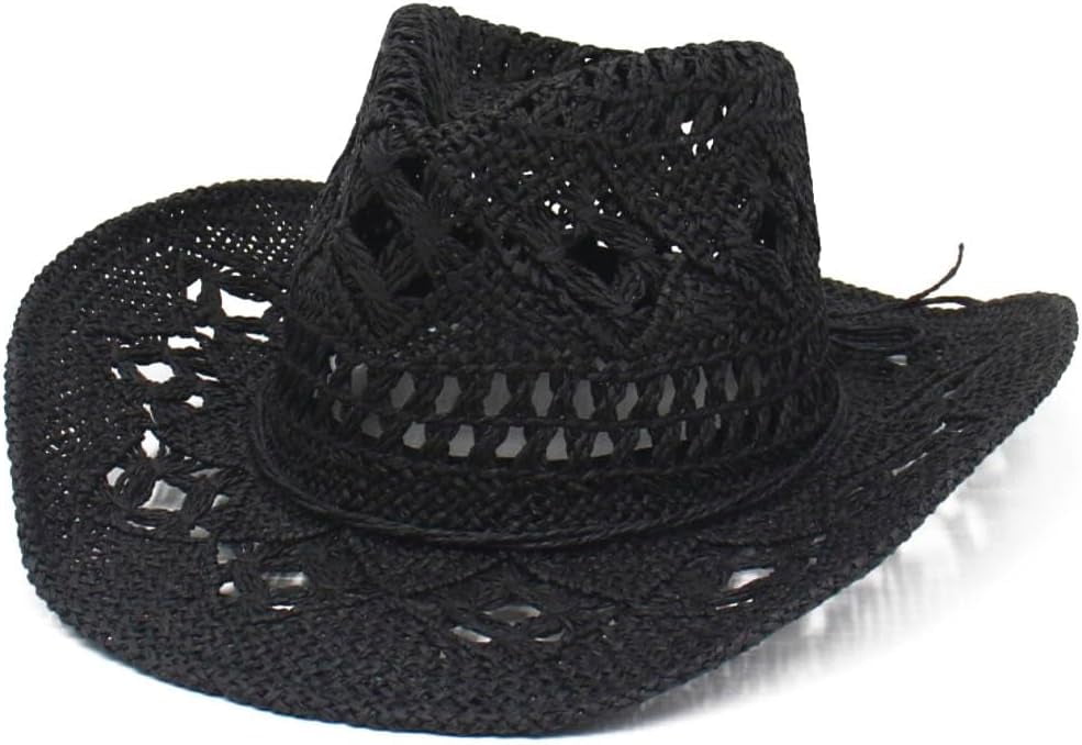 Wide Brim Straw Sun Hat Shapeable Hollow Out Woven Roll Up Beach Hat Bondi Hat - Wide Brim – Monday Swimwear main image 4