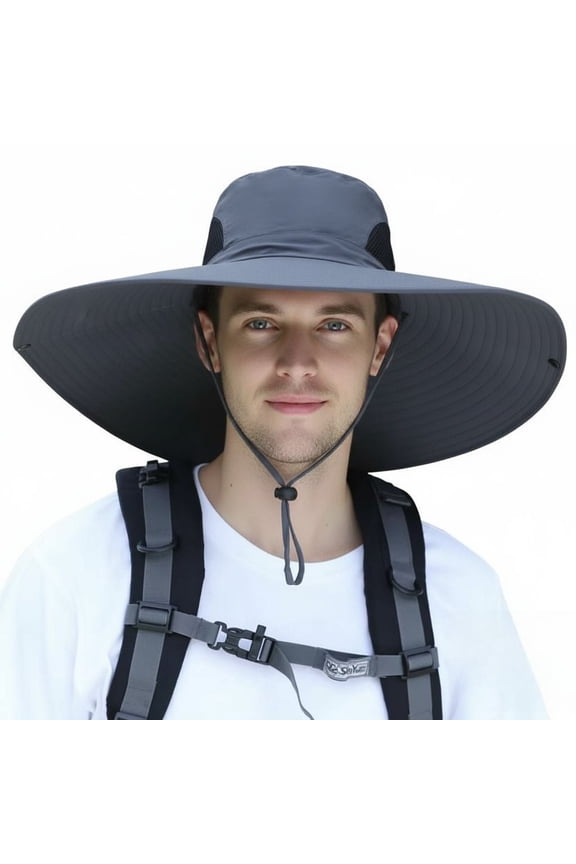 Wide Brim Sun Hat, UPF 50+ UV Protection Waterproof Packable Bucket Hat for Men & Women, Fishing Hiking Beach Garden