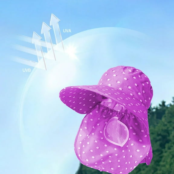 Wide Brim Sun Hat with USB Rechargeable Fan for Women Outdoor Activities Featuring Adjustable Headband and 3 Speed Settings Perfect for Beach Travel and Summer Protection Against Heat(Purple)