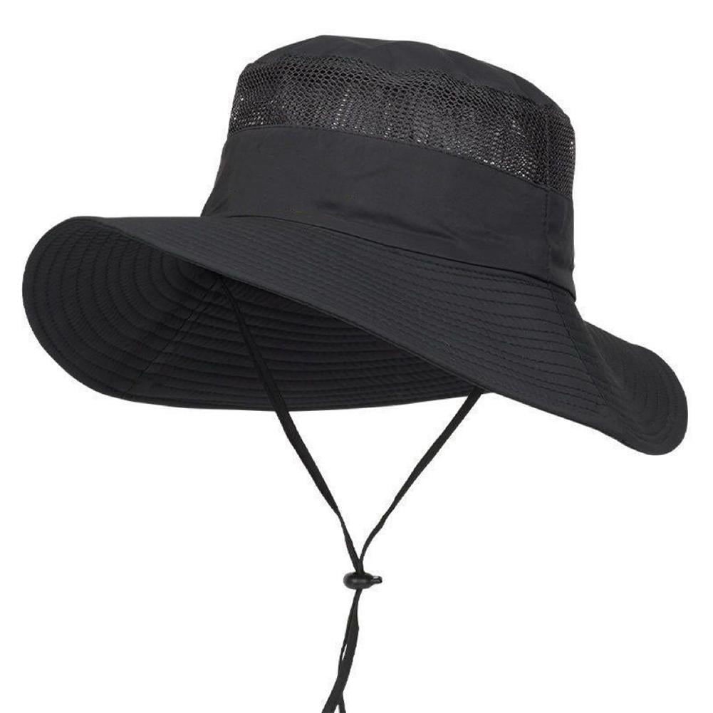 Wide Brim Sun Hat UV Protection Bucket Cap For Hiking Camping Fishing