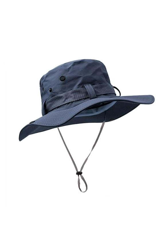 Wide Brim Sun Hat UV Protection Bucket Cap For Hiking Camping Fishing Unise F5C3