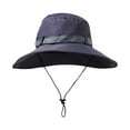thumbnail image 1 of Wide Brim Sun Hat UV Protection Bucket Cap For Hiking Camping Fishing Unisex; I9O1, 1 of 1