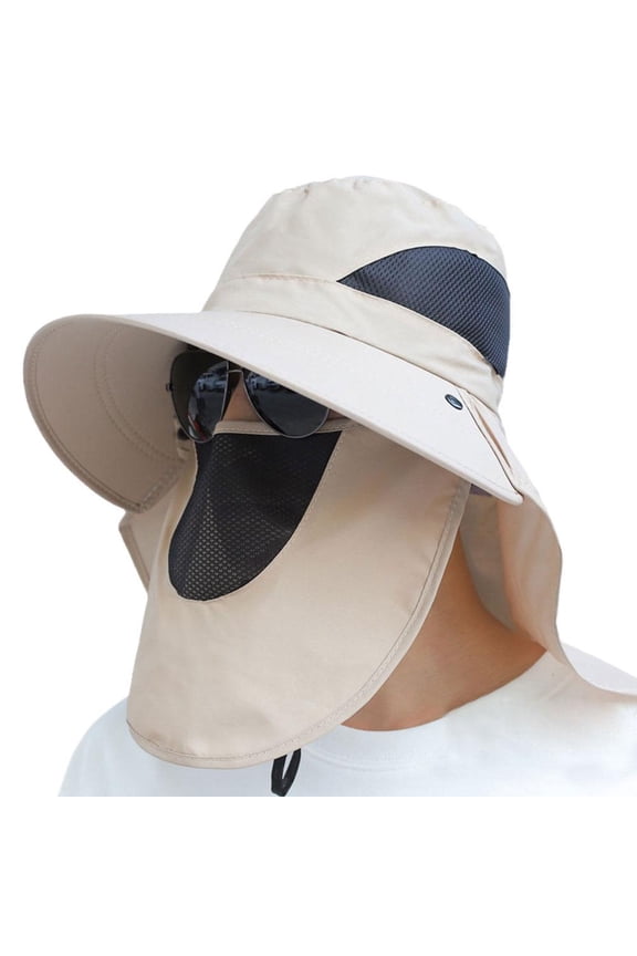 Wide Brim Sun Hat UV Protection Bucket Cap For Hiking Camping Safari✨5 M5F4