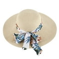 thumbnail image 1 of Beach Hat Women, Audhol Summer Hats for Women Wide Women Straw Beach Hat Little Girl Sun Cap Foldable Ladies Hats Womens Straw Hat Beige M, 1 of 4