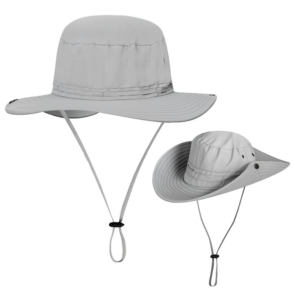 Wide Brim Sun Hat for Men Outdoor Sun Protection Boonie Summer Hat for Safari Hiking Fishing Cycling - image 1 of 3