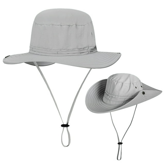 Wide Brim Sun Hat for Men Outdoor Sun Protection Boonie Summer Hat for Safari Hiking Fishing Cycling