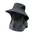 thumbnail image 1 of Wide Brim Sun Hat for Men Women Quick Dry UPF 50+ Fishing Hat with Face Guard And Neck Flap for Outdoor Hiking Travel Beach, 1 of 8