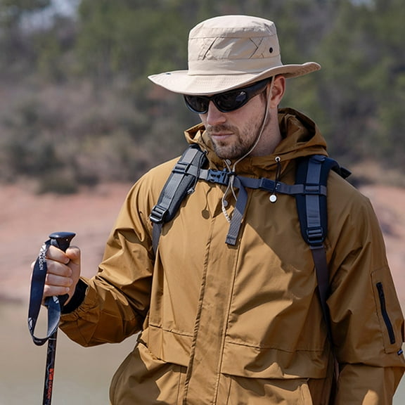 Wide Brim Sun Hat for Men/Women, UPF 50+ Foldable Bucket Hat UV Protection Boonie Hat for Fishing Camping Hiking Garden