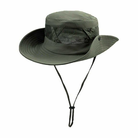 Wide Brim Sun Hat for Women/Men – Lightweight Breathable Fishing Safari Hat with Mesh Panels, Foldable UV Protection Hat 2025