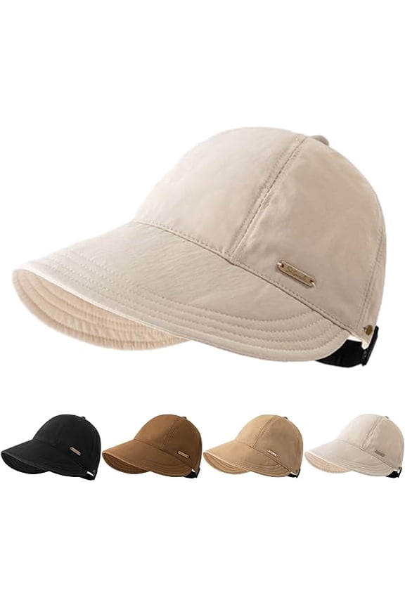 Wide Brim Sun Hat for Women, UPF 50+ Adjustable Foldable Lightweight Comfort Shade Hat with Inner Lining