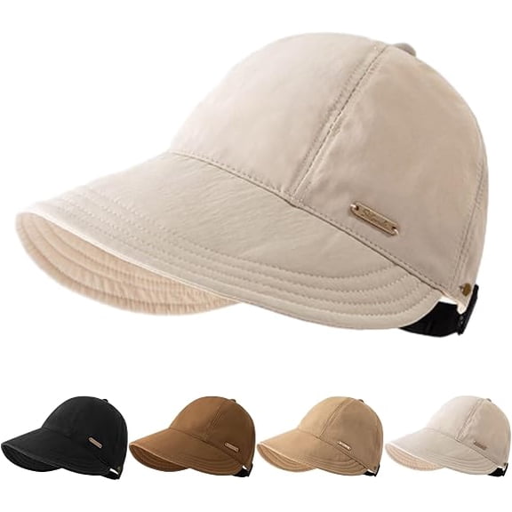 Wide Brim Sun Hat for Women, UPF 50 Adjustable Foldable Lightweight Comfort Shade Hat with Inner Lining