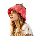 thumbnail image 1 of Wide Brim Sun Hats Cute Styling Handmade Food Knitted Wool Fisherman'S Hat, 1 of 4