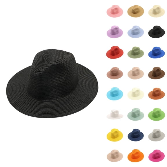 Wide Brim Sun Hats for Women UV Protection – Foldable Straw Hat with Ponytail Hole, Packable Beach Hat, Floppy Hat for Travel, Pool, Gardening, Hiking, Summer Outdoors