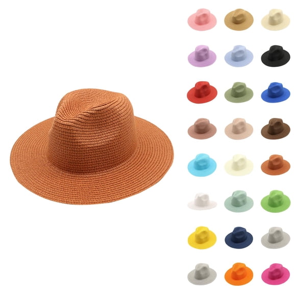 Wide Brim Sun Hats for Women UV Protection – Foldable Straw Hat with Ponytail Hole, Packable Beach Hat, Floppy Hat for Travel, Pool, Gardening, Hiking, Summer Outdoors