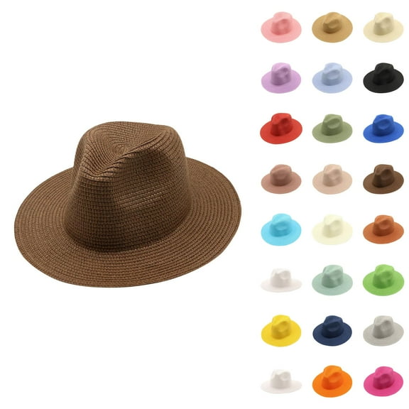 Wide Brim Sun Hats for Women UV Protection – Foldable Straw Hat with Ponytail Hole, Packable Beach Hat, Floppy Hat for Travel, Pool, Gardening, Hiking, Summer Outdoors