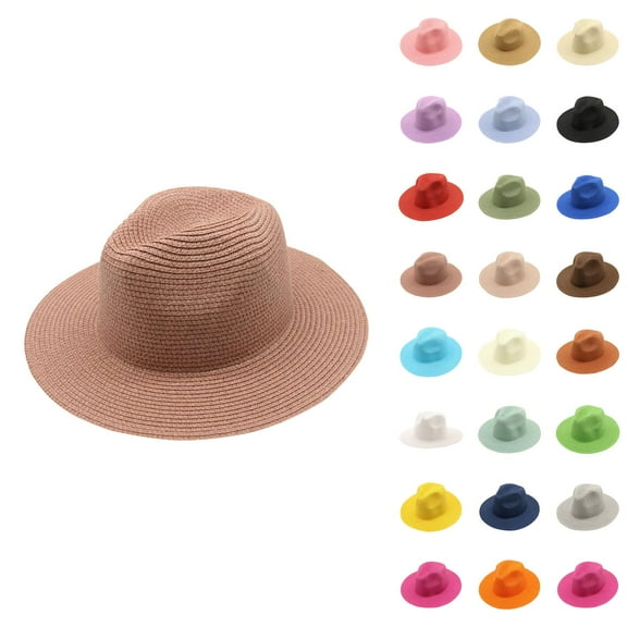 Wide Brim Sun Hats for Women UV Protection – Foldable Straw Hat with Ponytail Hole, Packable Beach Hat, Floppy Hat for Travel, Pool, Gardening, Hiking, Summer Outdoors