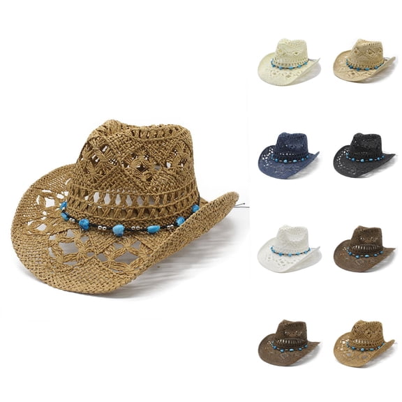 Wide Brim Sun Hats for Women – Crochet Packable Floppy Hat with UV Protection, Lightweight Vacation Hat for Beach, Pool, Gardening and Travel