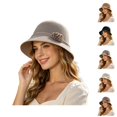 thumbnail image 1 of Wide Brim Sun Hats for Women Foldable Packable Summer Casual Beach Hat for Vacation Travel, 1 of 5