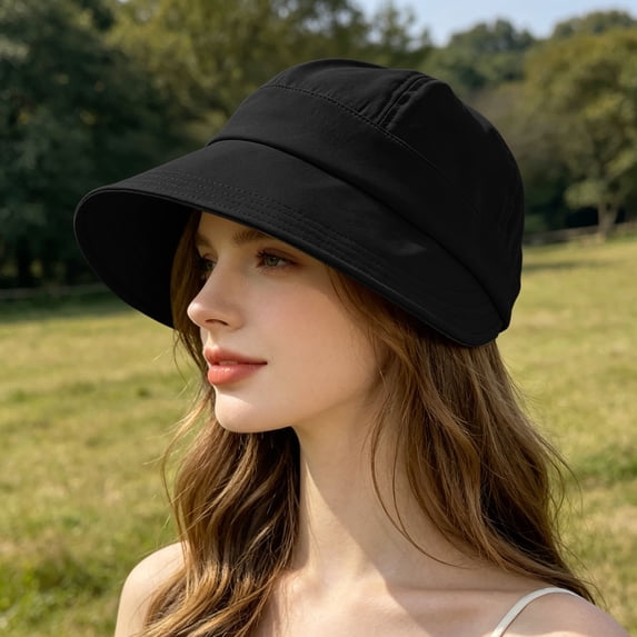 Wide Brim Sun Protection Bucket Hat, Summer Casual UV Protection Design, Fashion Adult Sun Visor Hat, Hat for Daily Outdoor Sun Protection