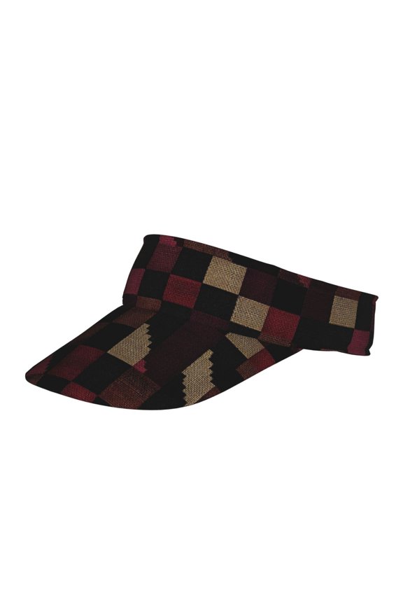 Wide Brim Sun Protection Empty Top Hat Durable Sun Protection With Widened Brim Suitable For A Wide Range Of Men And Women Darkvoilet Houndstooth Checkered_3