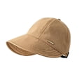 thumbnail image 1 of Wide Brim Sun Visor Hat,Bucket Hats for Women Summer,Sun Hats for Women, Wide Brim UV Hat for Beach Travel | Quick Dry Foldable Bucket Hat with Ponytail Opening, Adjustable Fit(Khaki), 1 of 8