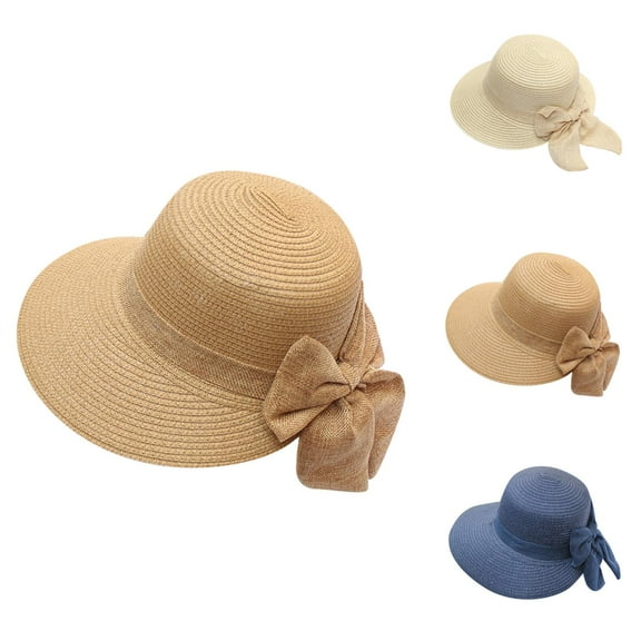 Wide Brim UV Protection Sun Hat for Women – Packable Straw Beach Hat, Ideal for Outdoor Fun, Vacation & Hiking, Stylish & Comfortable Design for All-Day Protection from the Sun